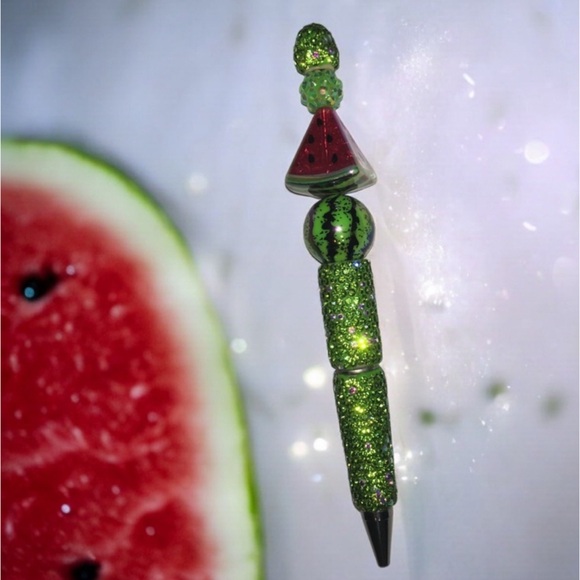 Watermelon Decorative Rhinestone Pen - Picture 5 of 5
